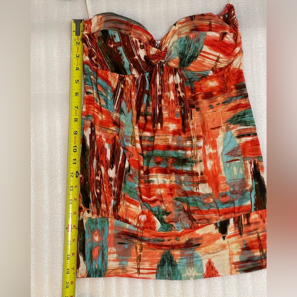 Multicolor Strapless Dress - Picture 4 of 12